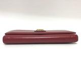 Gucci Folded wallet 598531 leather Red Marina Interlocking G Women