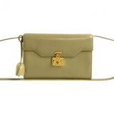 Gucci Shoulder Bag Calfskin, Leather white Ready lock Women