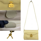 Gucci Shoulder Bag Calfskin, Leather white Ready lock Women