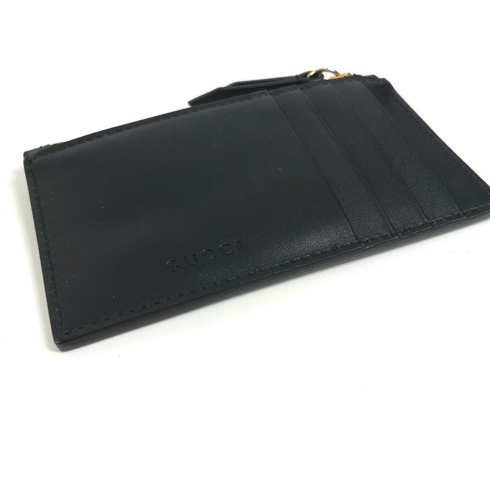 Gucci Coin case 431715 leather black logo fragment case mens(Unisex)