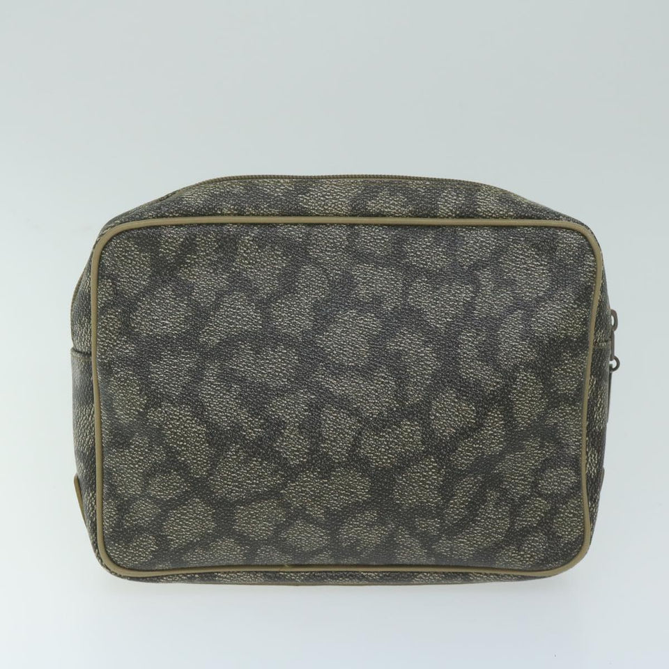 Luxury BurberrySs Saint Laurent Clutch Bag PVC Leather 3Set Black Beige Auth 63887