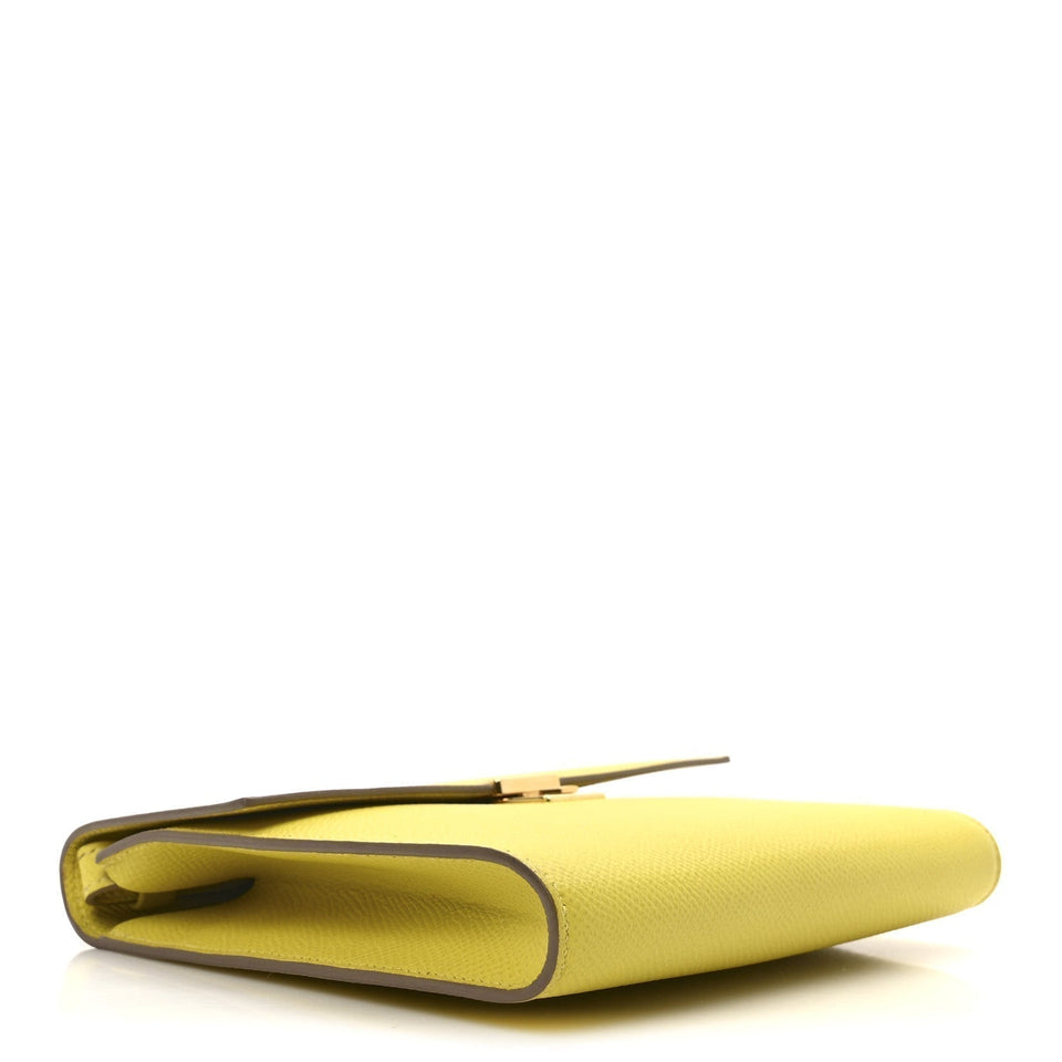 Hermes Epsom Clic 16 Wallet Lime