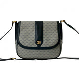 Gucci Shoulder Bag leather Navy
