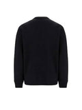 Luxury Burberry Embroidered EKD Logo Sweatshirt Black