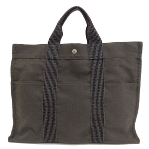 Hermes Tote Bag canvas gray Her LineMM Women(Unisex)