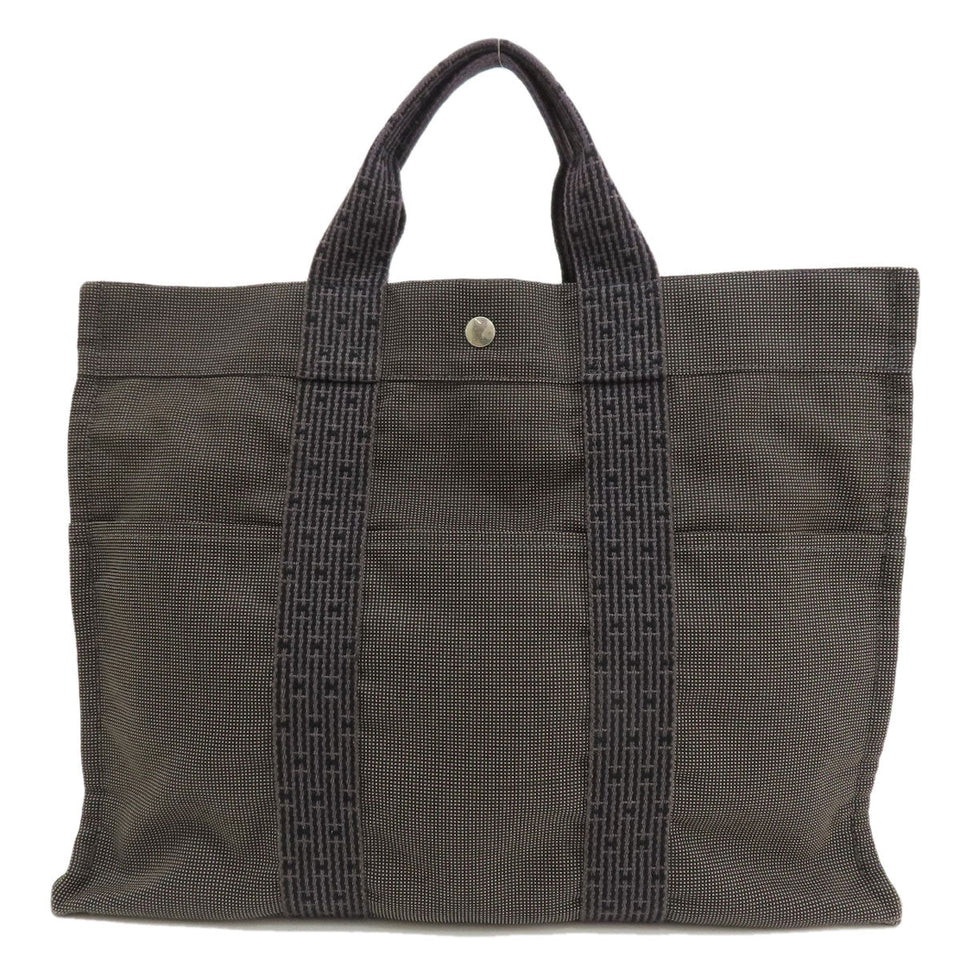 Hermes Tote Bag canvas gray Her LineMM Women(Unisex)