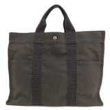 Hermes Tote Bag canvas gray Her LineMM Women(Unisex)