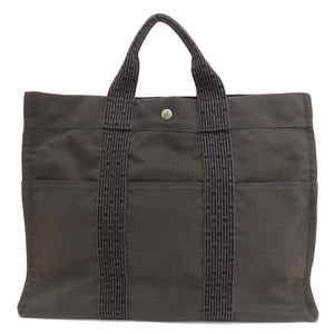 Hermes Tote Bag canvas gray Her LineMM Women(Unisex)
