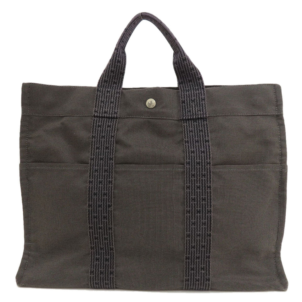 Hermes Tote Bag canvas gray Her LineMM Women(Unisex)