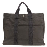 Hermes Tote Bag canvas gray Her LineMM Women(Unisex)