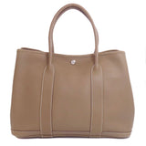 Hermes Tote Bag Negonda Brown Garden Party PM Etoupe SilverMetal Women