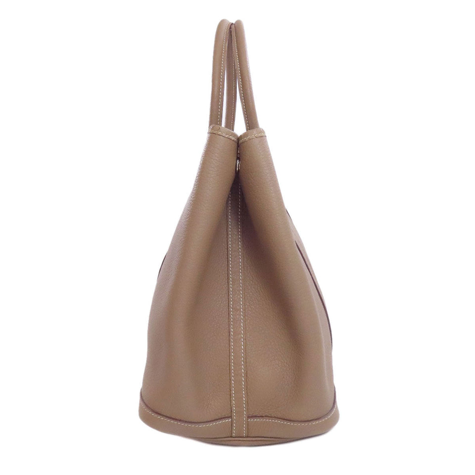 Hermes Tote Bag Negonda Brown Garden Party PM Etoupe SilverMetal Women