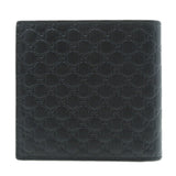 Gucci Bifold Wallet 150413 Calfskin black GG Signature Microsima Outlet