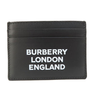 Burberry Card Case leather black logo mens(Unisex)