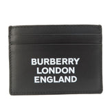 Burberry Card Case leather black logo mens(Unisex)