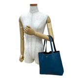 Hermes Tote Bag leather blue Doble Sense 28