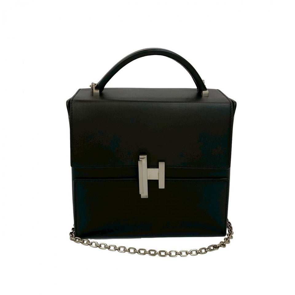 Hermes Shoulder Bag Box scarf black cinematic Women