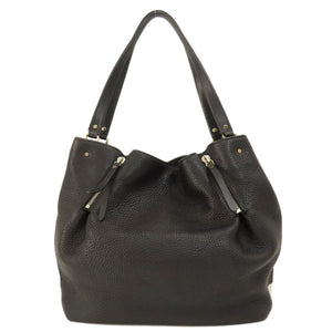 Burberry Tote Bag leather black logo