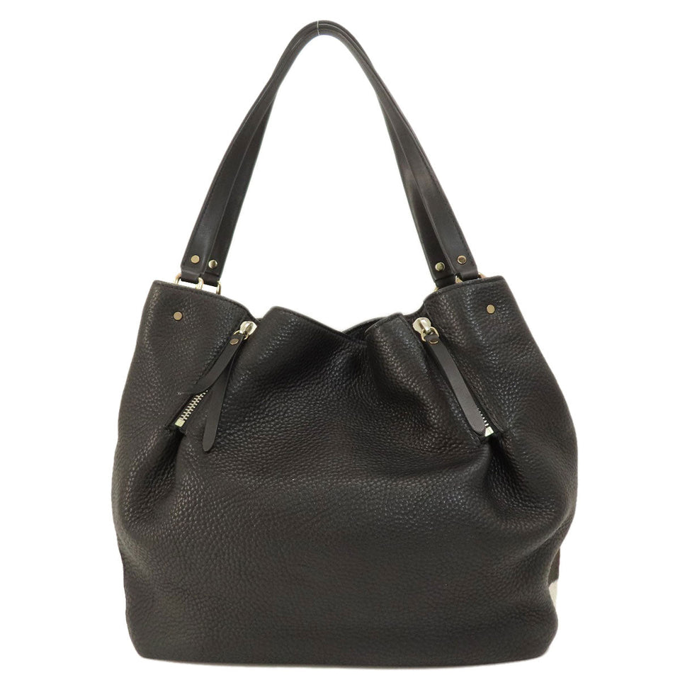 Burberry Tote Bag leather black logo