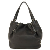 Burberry Tote Bag leather black logo