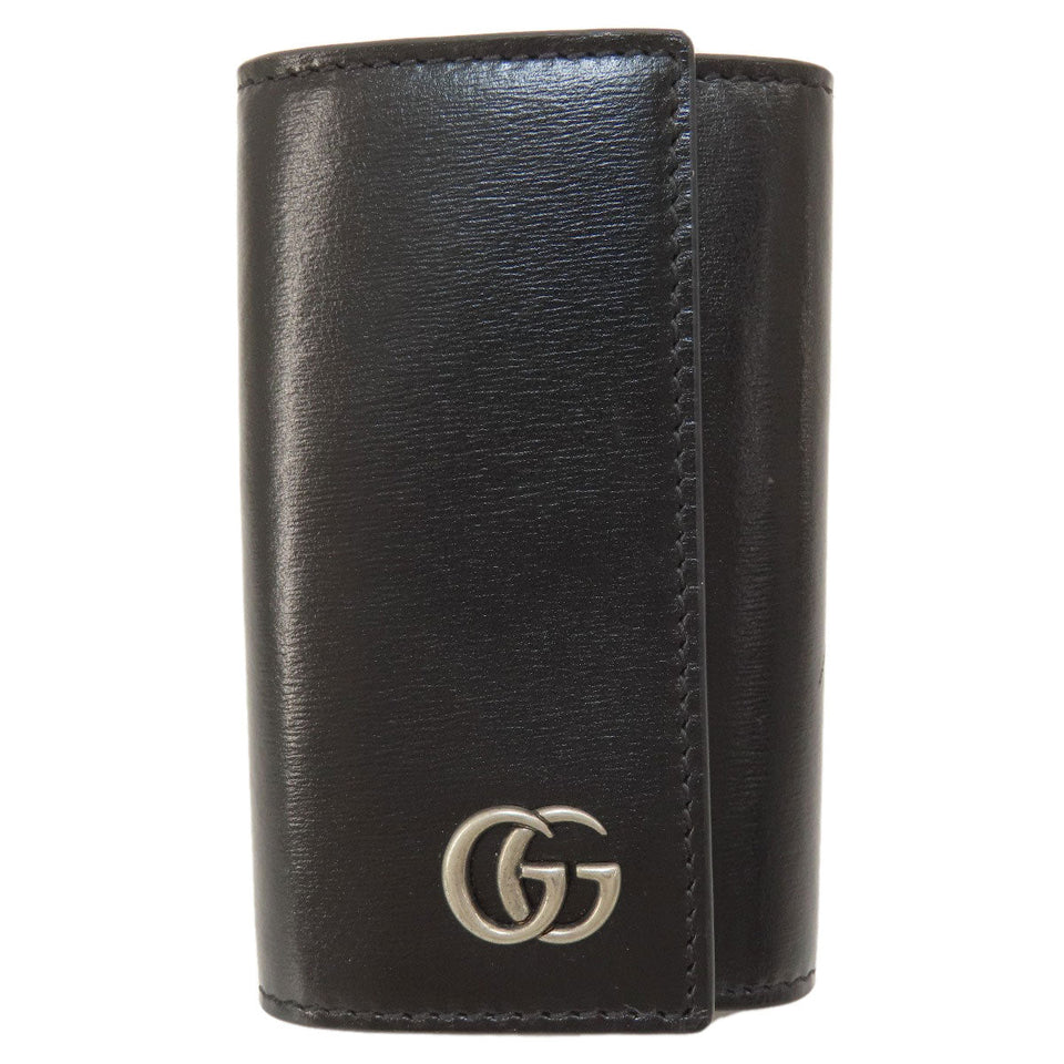 Gucci Key case Key holder  435305 leather black logo Women(Unisex)