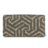 Gucci Long Wallet Purse 411766 PVC Brown Kaleido GG Supreme