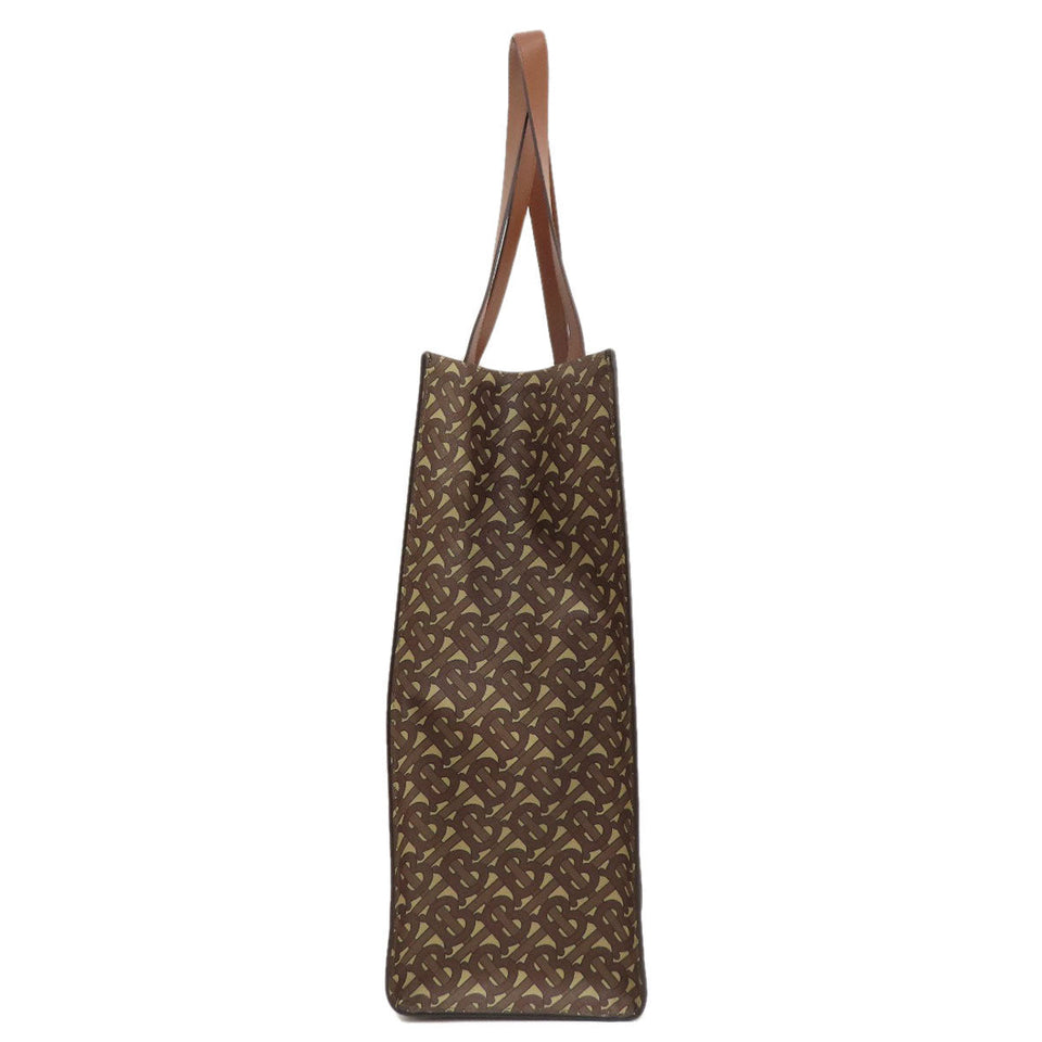 Burberry Tote Bag PVC Brown B logo