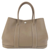 Hermes Handbag Country beige Garden Party TPM Etoupe Etoupe SilverMetal