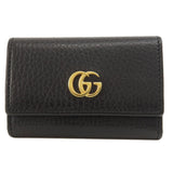 Gucci Key case Key holder  466118 leather black GG Marmont Women(Unisex)