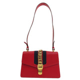 Gucci Shoulder Bag 421882 leather Red Silvi