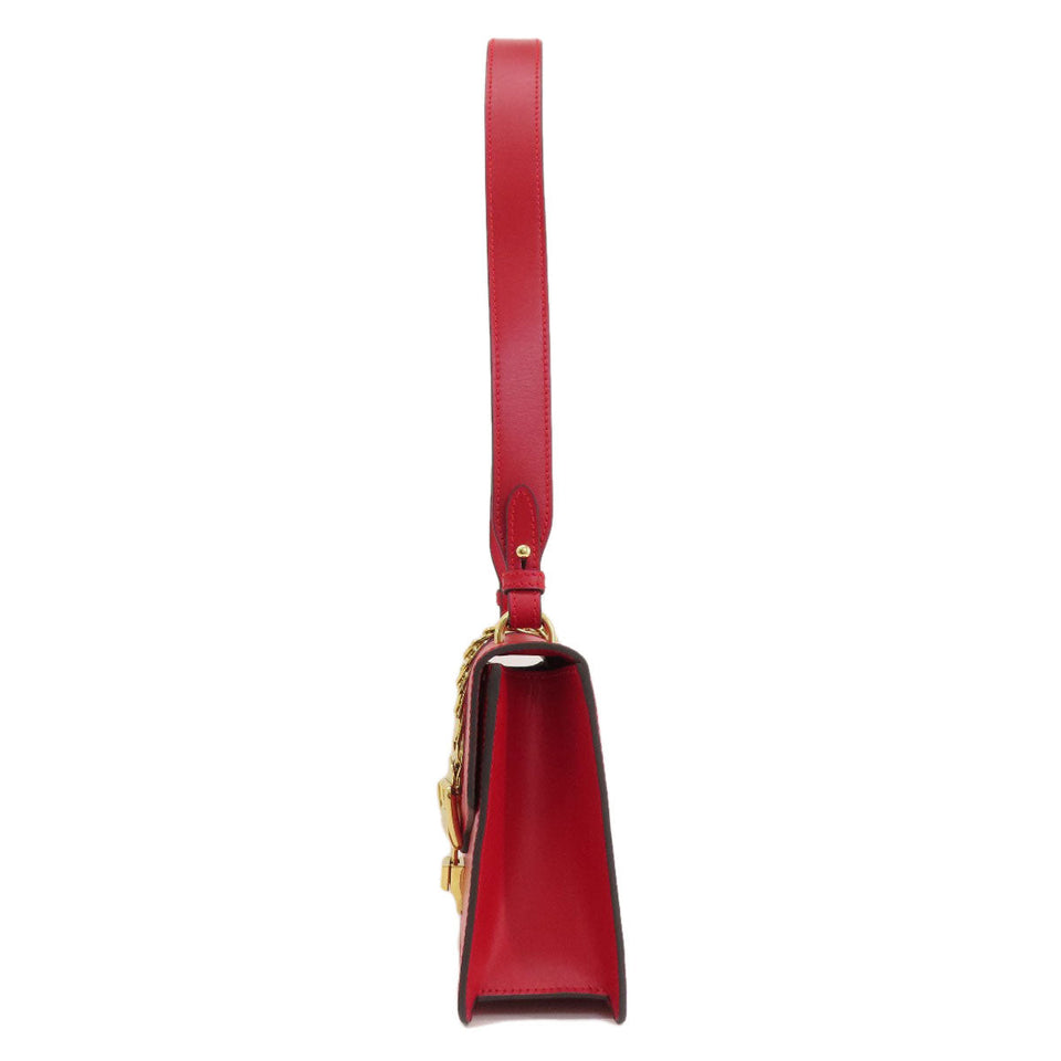 Gucci Shoulder Bag 421882 leather Red Silvi