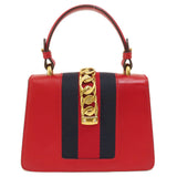 Gucci Handbag 4720270 Calfskin Red Sylvie 2WAY