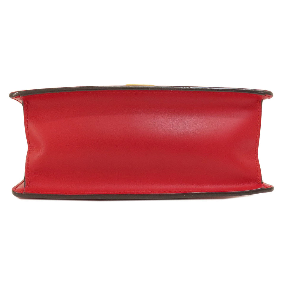Gucci Handbag 4720270 Calfskin Red Sylvie 2WAY