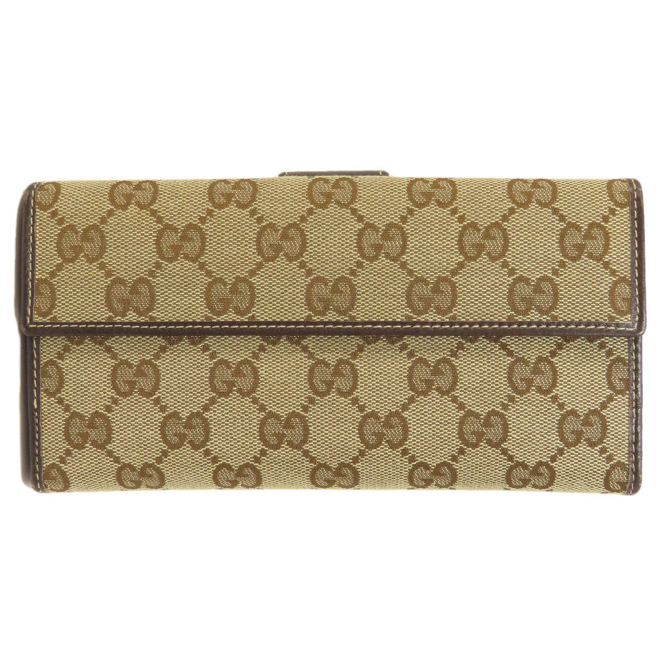 Gucci Long Wallet Purse 212089 canvas Brown GG