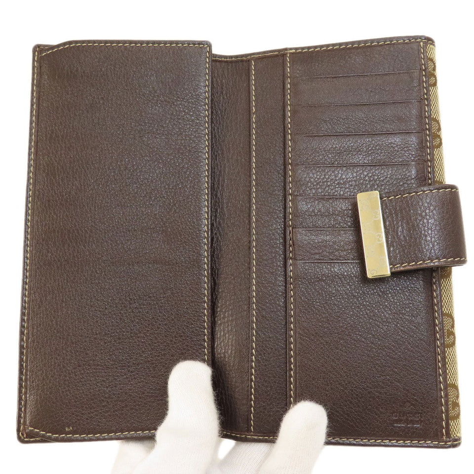Gucci Long Wallet Purse 212089 canvas Brown GG