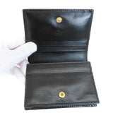 Gucci Bifold Wallet 621887 leather black Horsebit