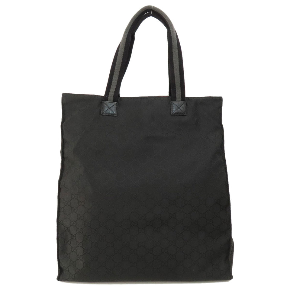 Gucci Tote Bag 449177 Nylon black GG outlet