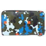 Burberry Long Wallet Purse PVC multicolor Camouflage Pattern Women