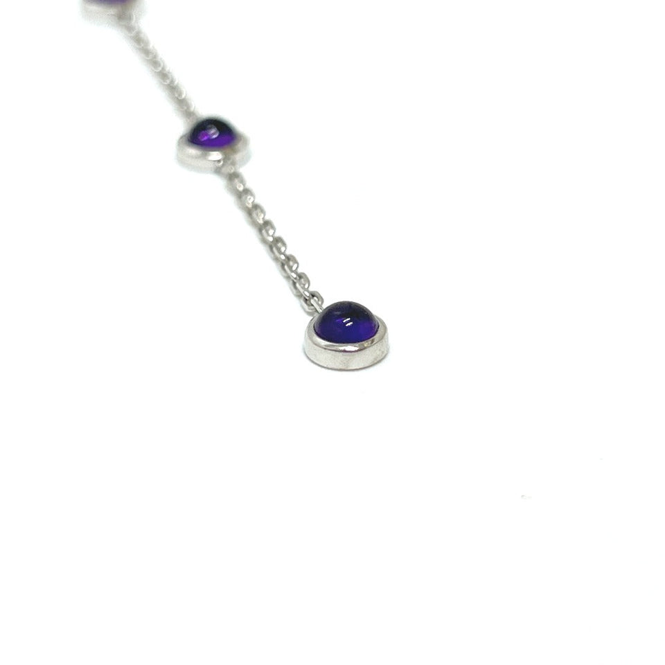 Gucci Necklace K18WG Silver K18WG Amethyst