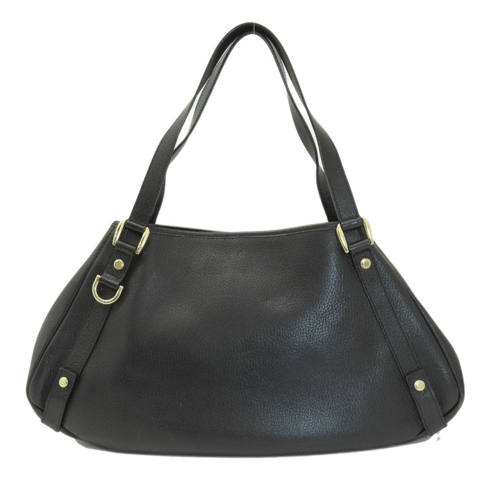 Gucci Tote Bag 130736 leather black logo