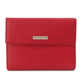 Burberry Bifold Wallet PVC Red logo Women