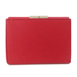 Burberry Bifold Wallet PVC Red logo Women