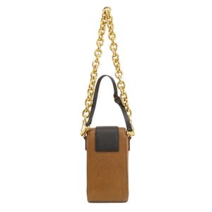 Burberry Shoulder Bag leather Brown 3WAY Belt Motif