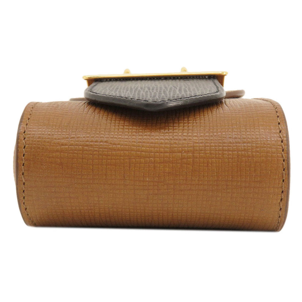 Burberry Shoulder Bag leather Brown 3WAY Belt Motif