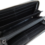 Gucci Long Wallet Purse 597677 leather black Embryoidery