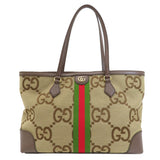 Gucci Tote Bag 631685 canvas Brown Offdia Jumbo GG Medium