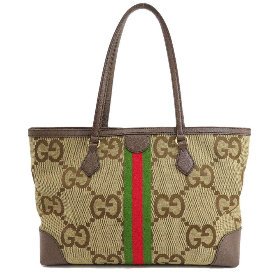 Gucci Tote Bag 631685 canvas Brown Offdia Jumbo GG Medium