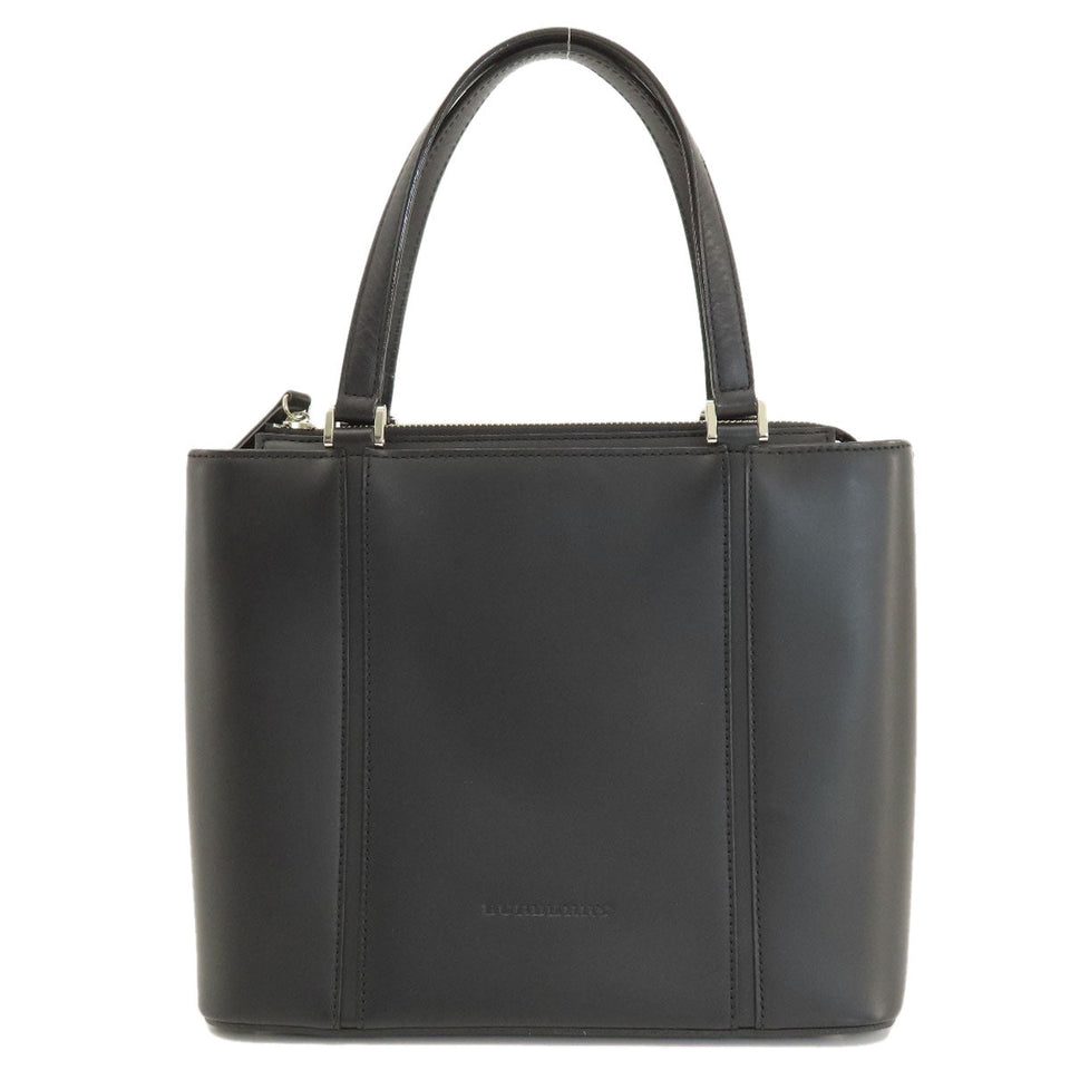 Burberry Handbag leather black logoMetal