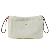 Hermes Cosmetics Pouch Towal chevron beige Foolby 20 Women