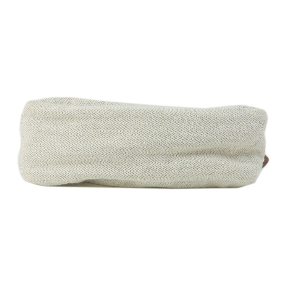 Hermes Cosmetics Pouch Towal chevron beige Foolby 20 Women